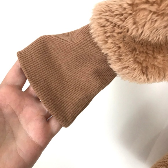 PLUS Teddy Coat HOODED FAUX FUR COCOON JACKET - Picture 6 of 7